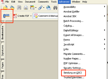 osci integration acrobat reader